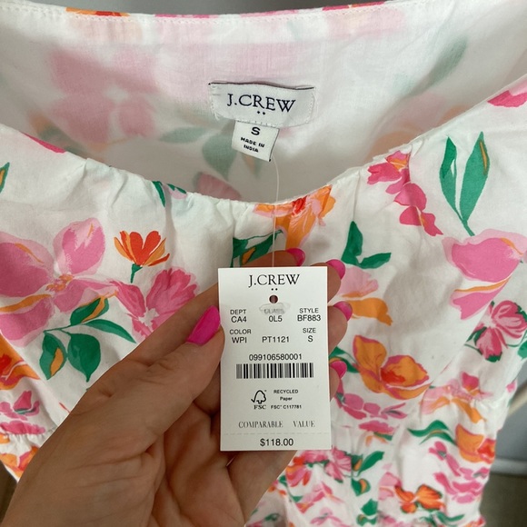 J.Crew Factory Floral Midi Dress - Picture 5 of 6